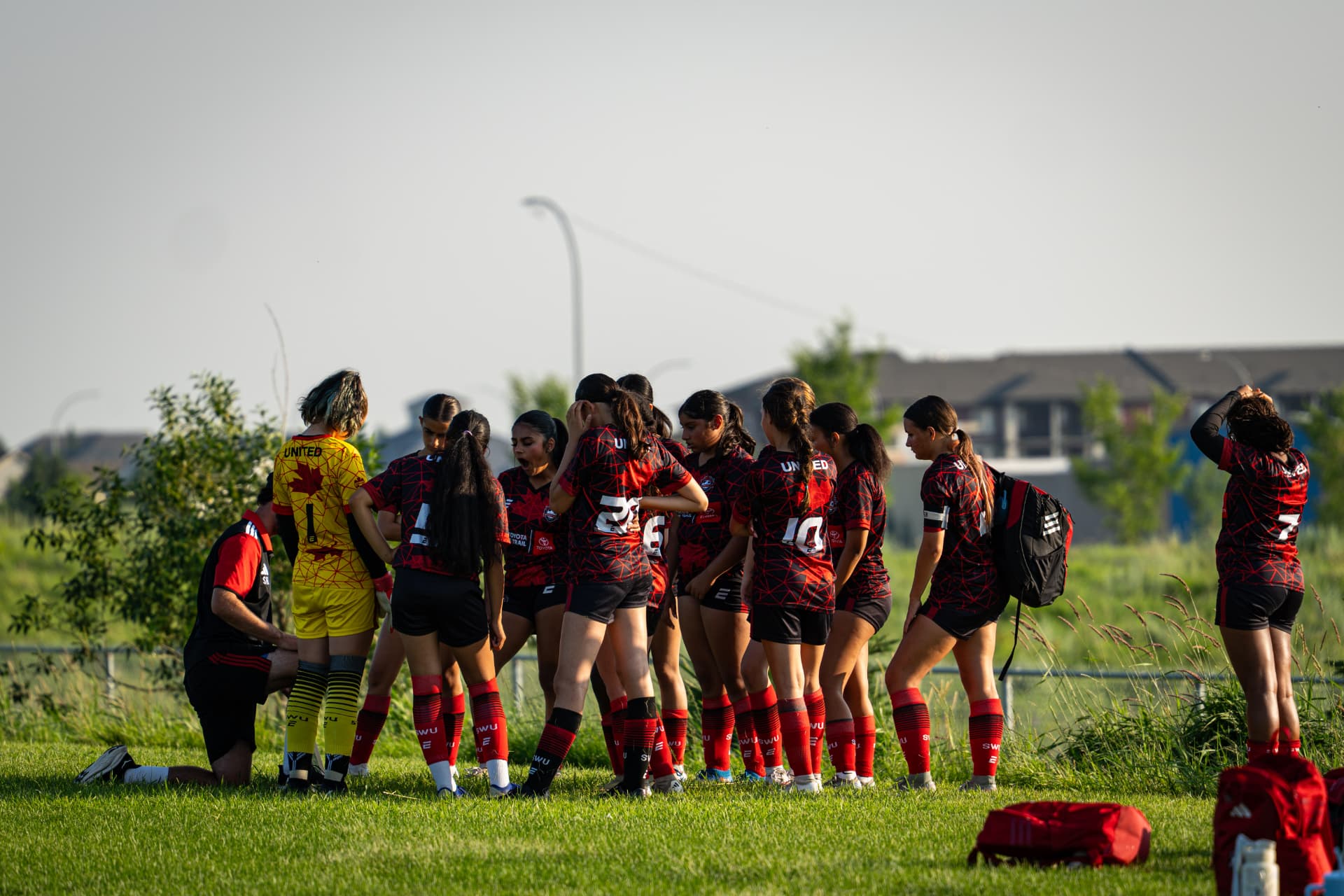 SWU team gathered for a match, supporting player well-being